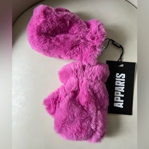 APPARIS Ariel Fingerless Gloves, Confetti Pink